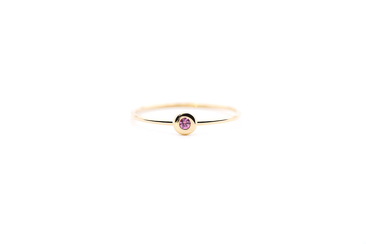 Bague Pétillante - Saphir rose