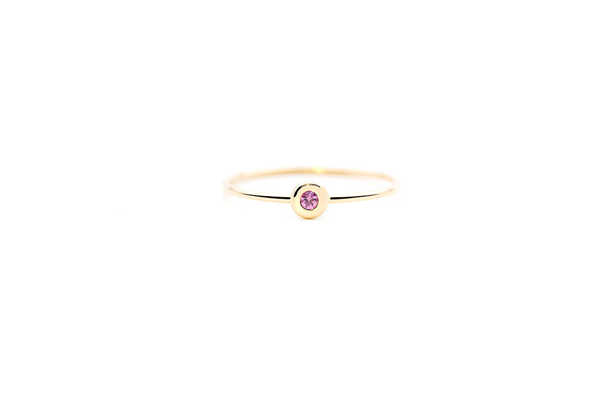 Bague Pétillante - Saphir rose