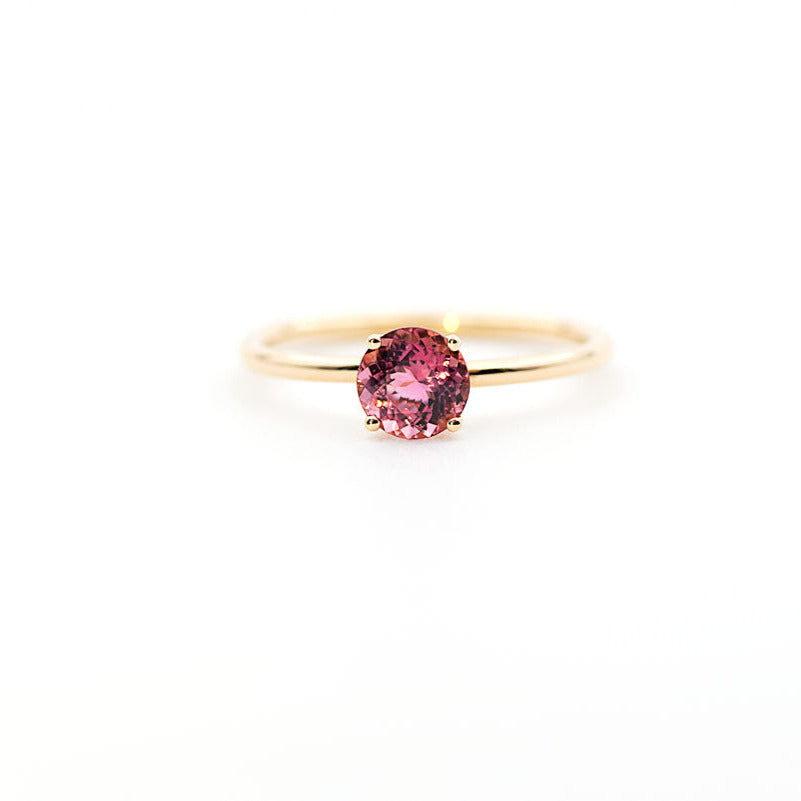 Bague Coquette - Tourmaline Rose et or Jaune