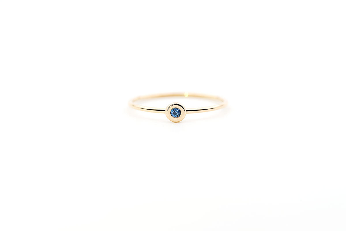 Bague Pétillante - Saphir bleu
