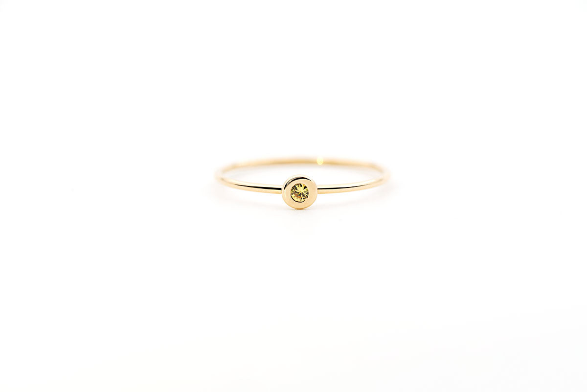 Bague Pétillante - Saphir Jaune