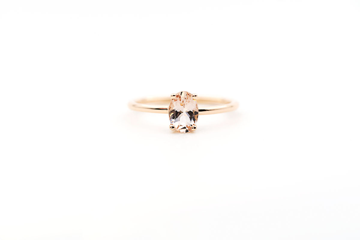 Bague Coquette - Morganite et or rose