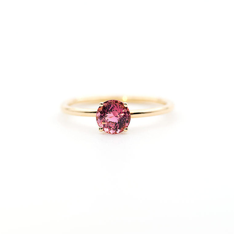 Bague Coquette - Tourmaline rose et or jaune