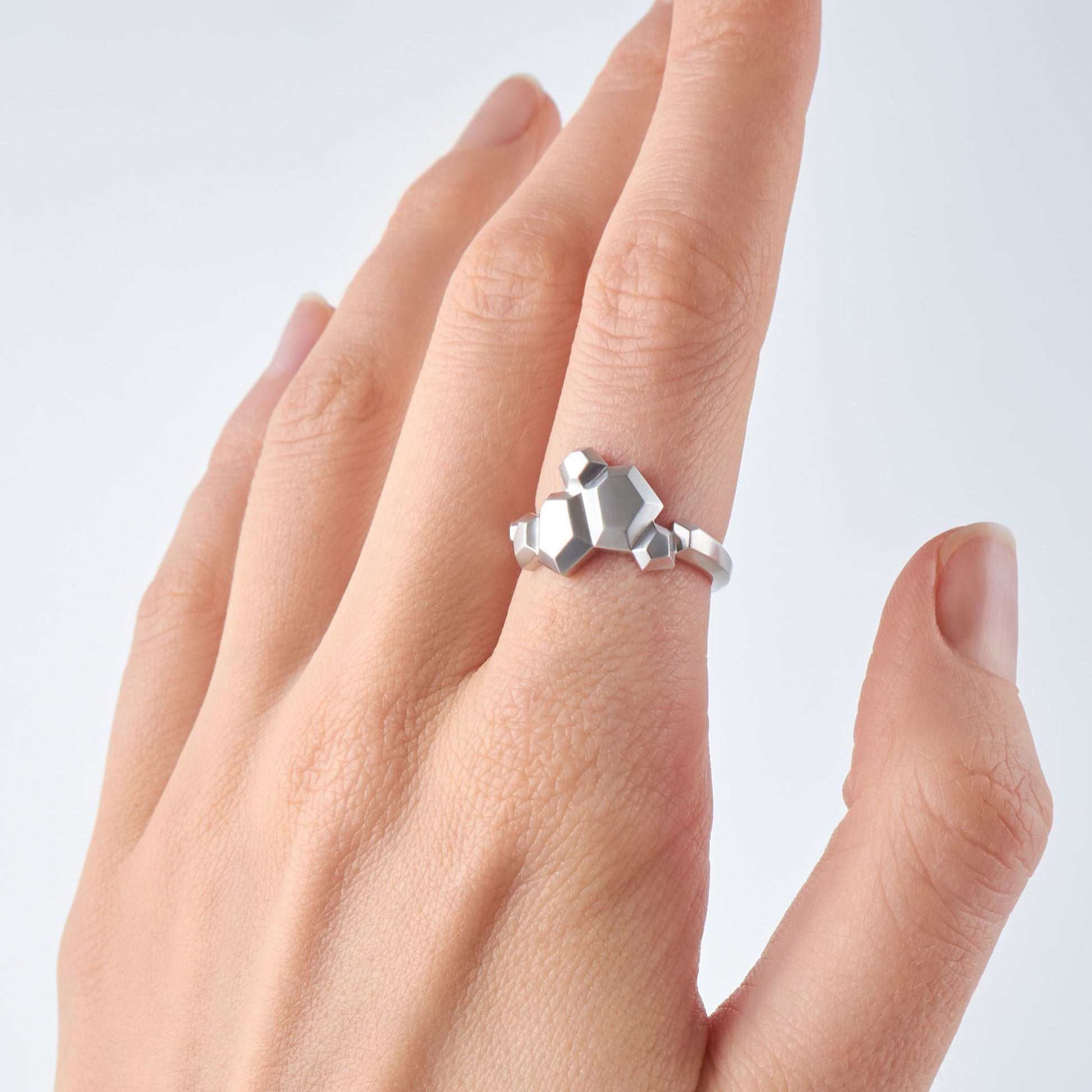 Bague Kryptonia - Or blanc