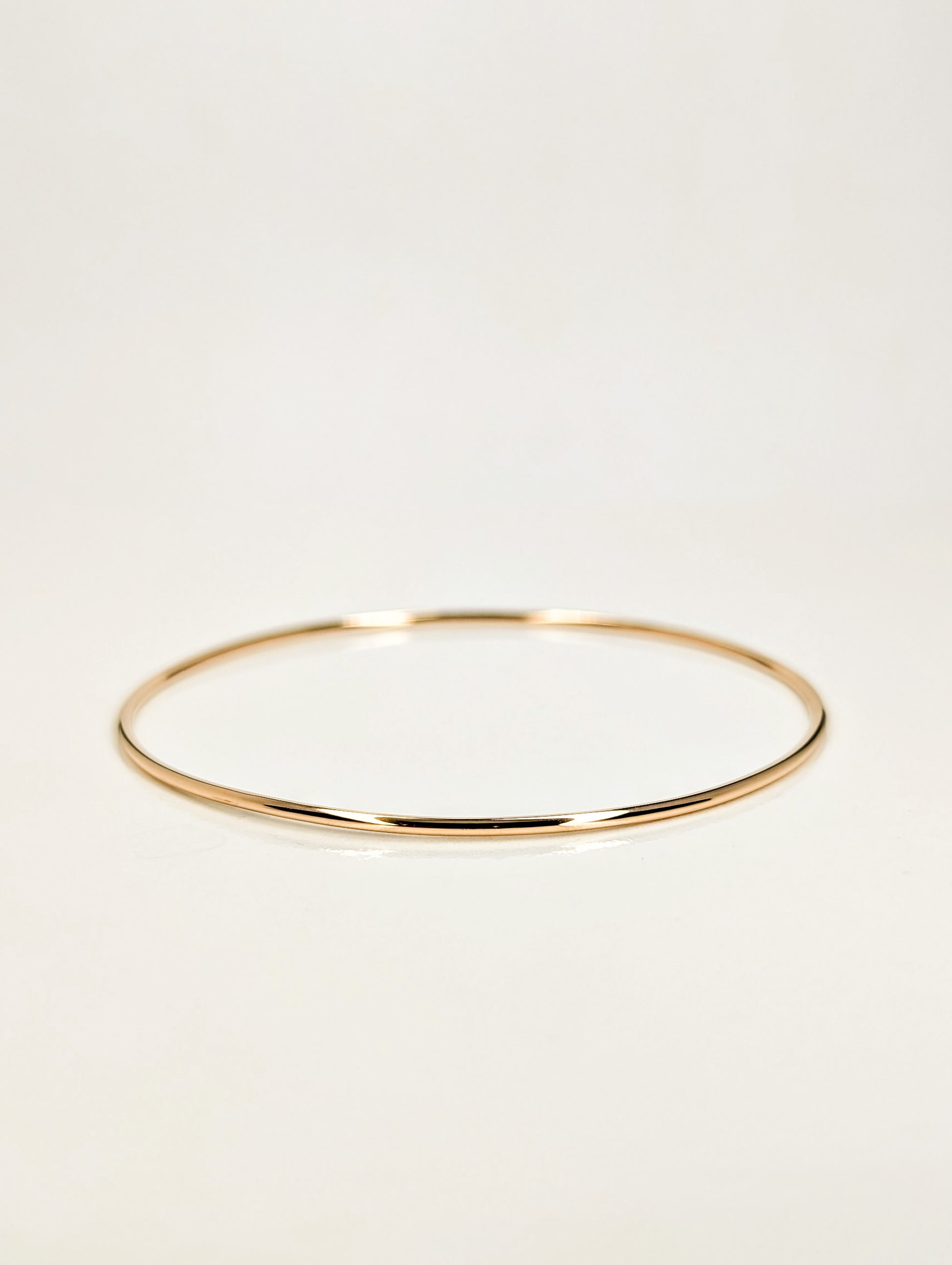 Bracelet jonc massif - 1,5mm - or jaune