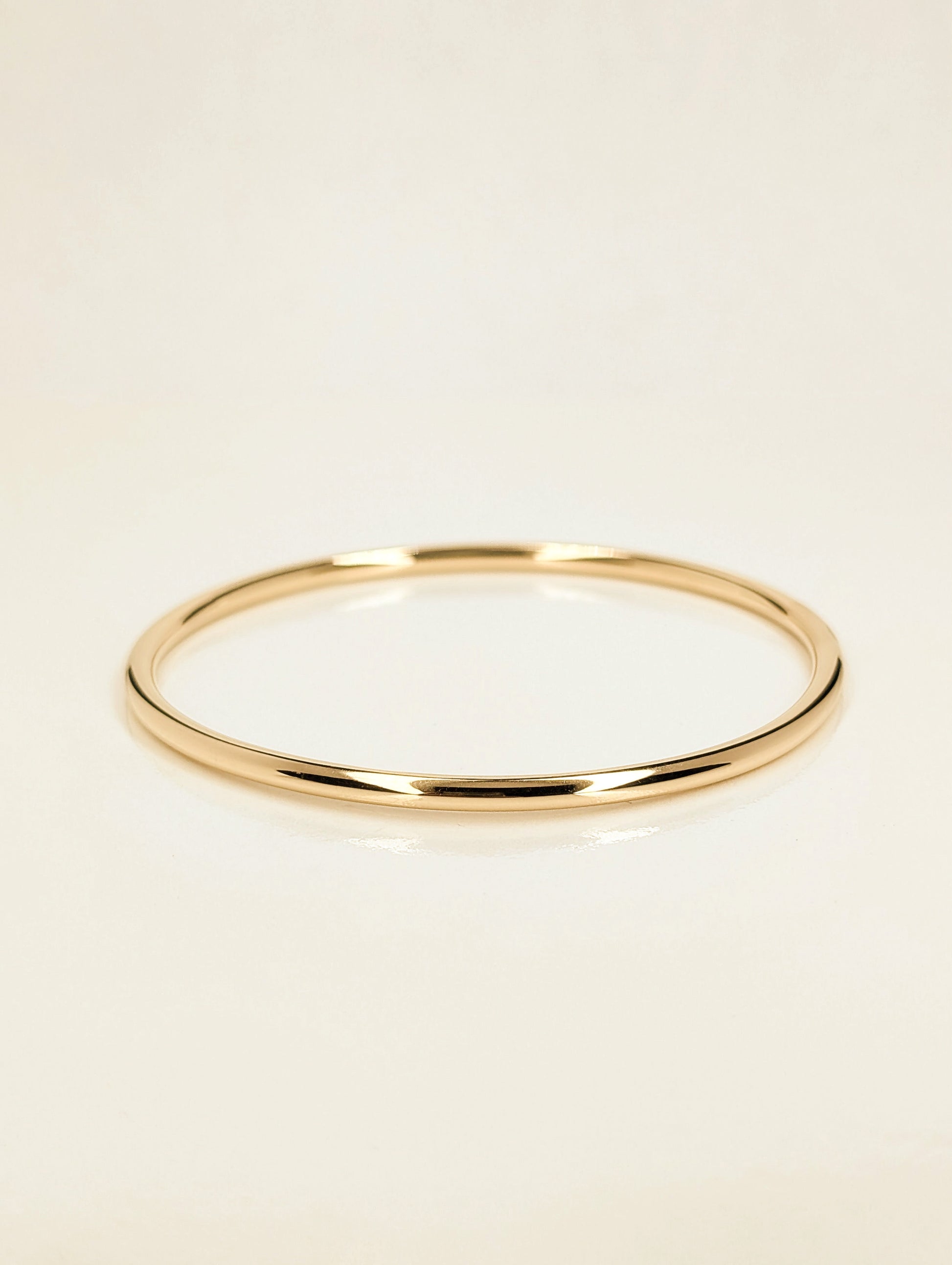 Bracelet jonc massif - 3 mm - or jaune