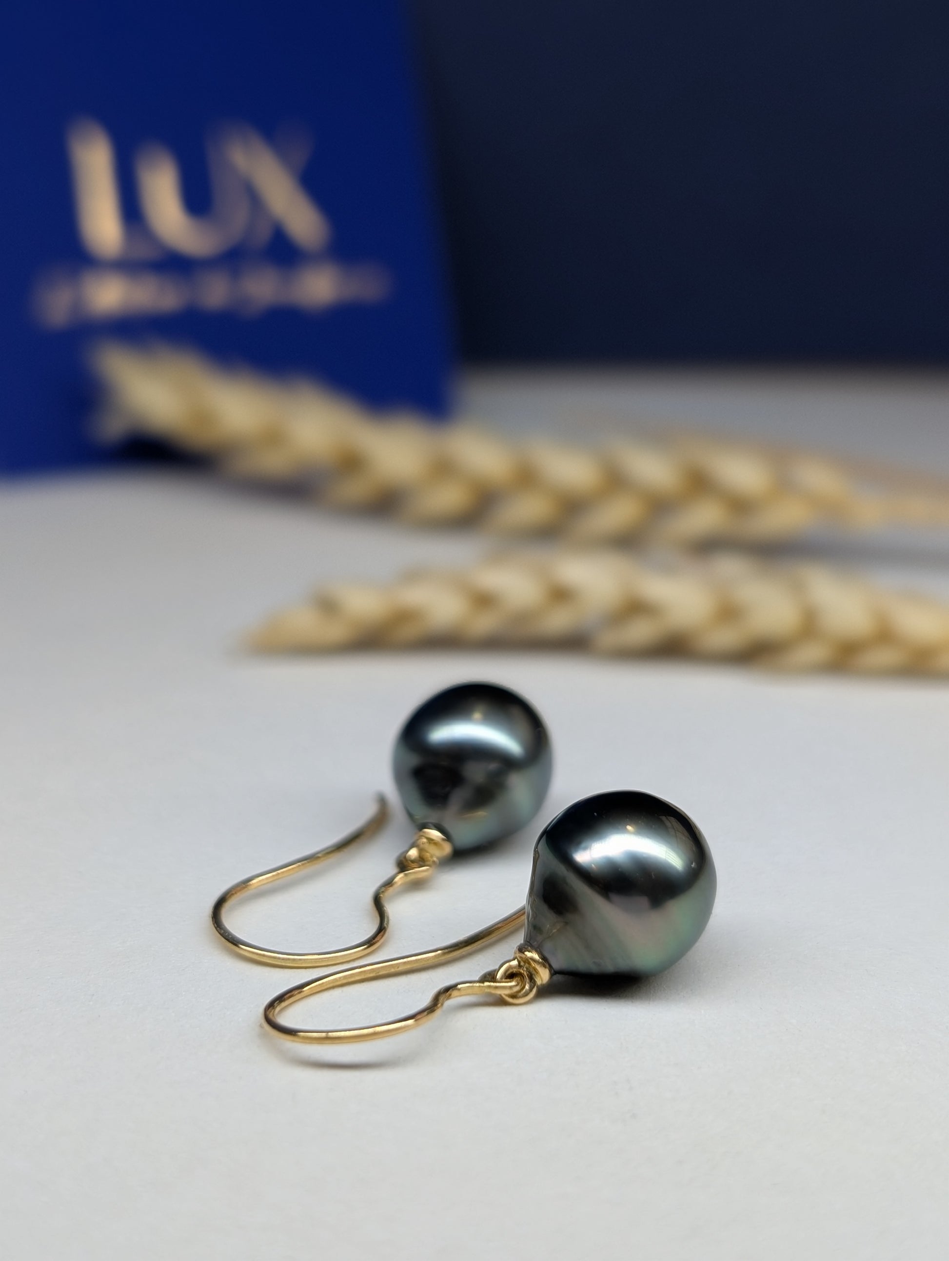 Boucles d'oreilles Pluie perles de Tahiti