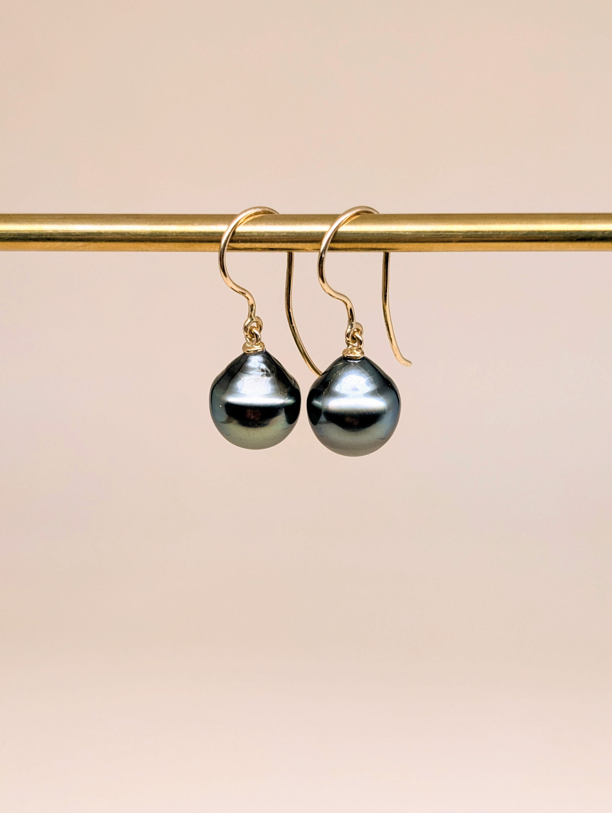 Boucles d'oreilles Pluie perles de Tahiti